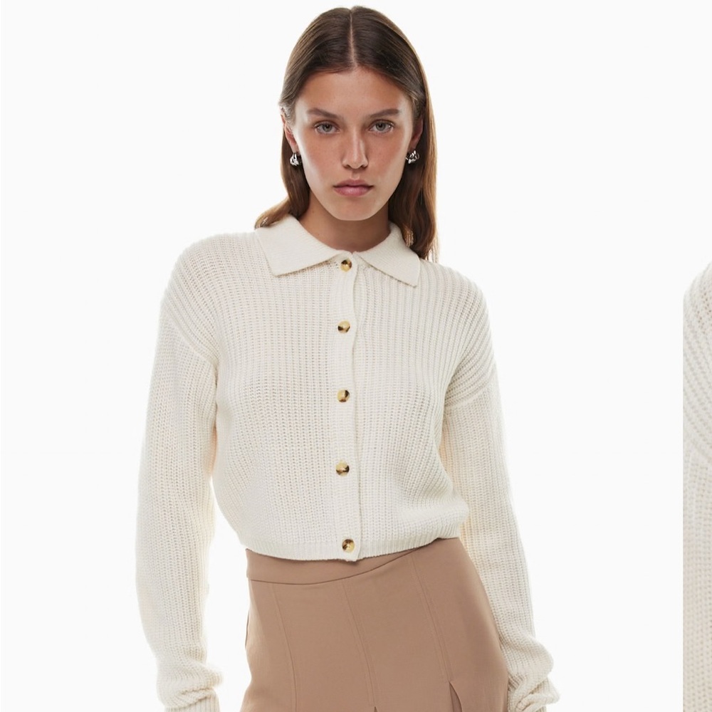 Wilfred Ivory Button-Up Cardigan